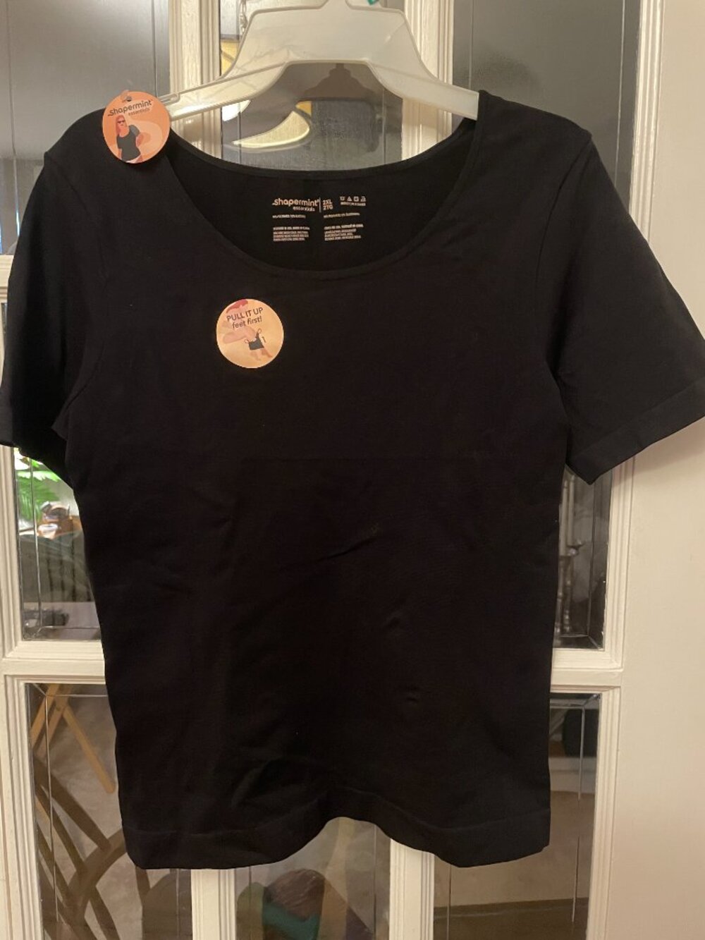Shapermint Essentials All Day Every Day Short Sleeve Shaping T-Shirt Size 2X